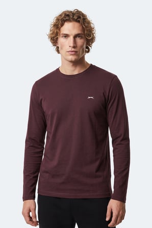 Slazenger OZZIE I Erkek  Mürdüm Tişört