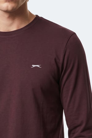 Slazenger OZZIE I Erkek  Mürdüm Tişört