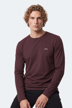 Slazenger OZZIE I Erkek  Mürdüm Tişört
