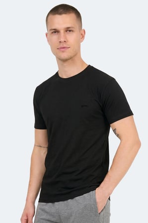 Slazenger SANDER KTN 5 li Set Erkek  Beyaz - Gri - Siyah - Lavivert - Bordo Tişört