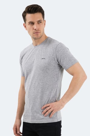 Slazenger SANDER KTN 5 li Set Erkek  Beyaz - Siyah - Gri - Haki - Saks Mavi Tişört