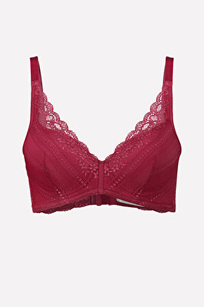 Fuşya Glam Lace Destekli Sütyen Takımı