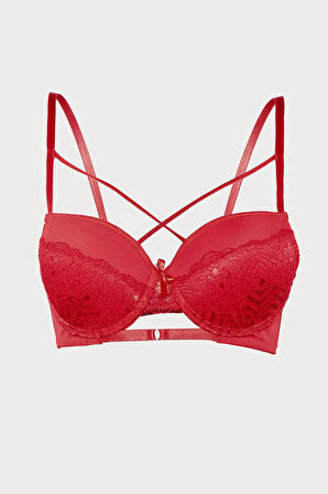 Kırmızı Crimson Hafif Destekli Sütyen