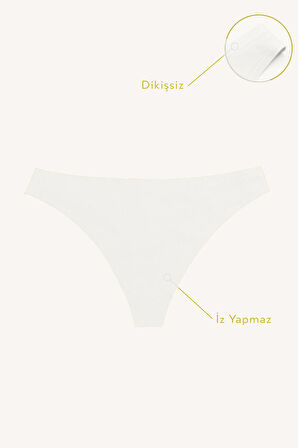 Ekru Cushy İz Yapmaz String