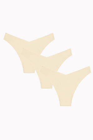 Ten Rengi 3lü Lazer V Shape Brazillian Külot