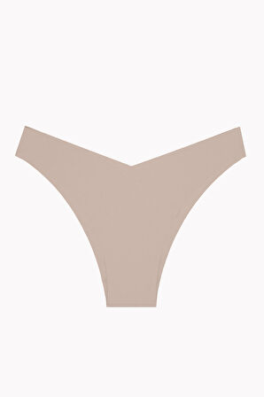 Gül Kurusu Açık Kahve Koyu Kahve 3lü Lazer İz YapmazV Shape Brazillian Külot