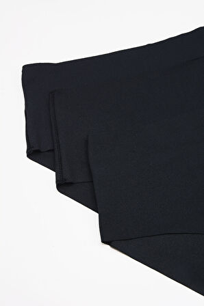 Siyah Lazer Kesim İz Yapmaz Yüksek Bel Külot