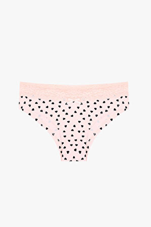 Renkli Beli Dantelli 2li Hipster Külot