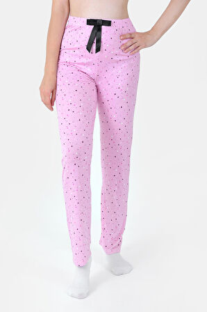 Pembe Loya Start Star Heart Pijama Altı