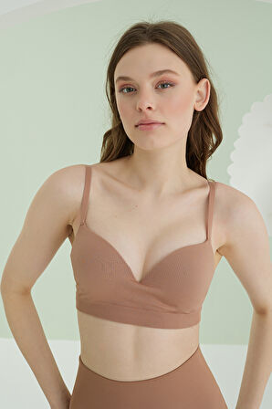 Vizon Ten Dikişsiz Dolgusuz Sütyen