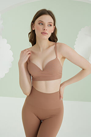 Vizon Ten Dikişsiz Dolgusuz Sütyen