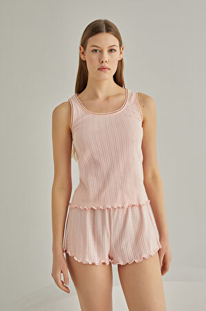 Somon Striped Atlet Şort Takım