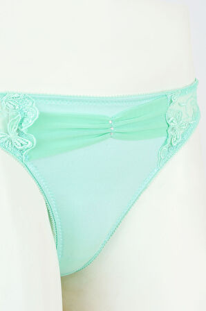 Mint Yeşil Lace Stone String