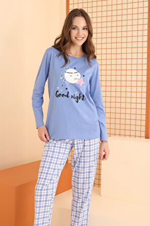 Mavi Good Night Pijama Takımı