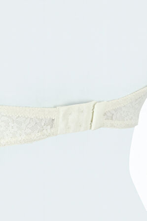 Ekru Nirvana Desteksiz Straplez Tek Sütyen