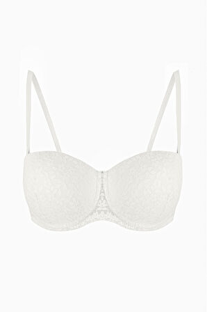 Ekru Nirvana Straplez Destekli Tek Sütyen