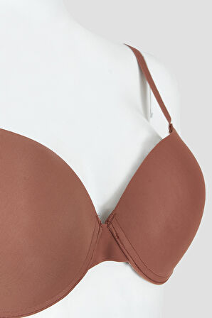 Kahverengi Latina Hafif Destekli Sütyen