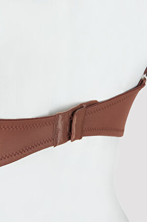 Kahverengi Latina Hafif Destekli Sütyen