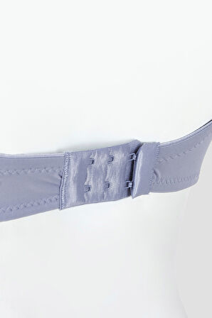 Gri Latina Destekli Straplez Sütyen