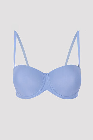 Mavi Latina Destekli Straplez Sütyen