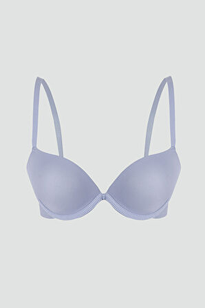 Gri Latina Double Push-Up Destekli Sütyen