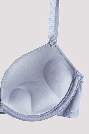 Gri Latina Double Push-Up Destekli Sütyen