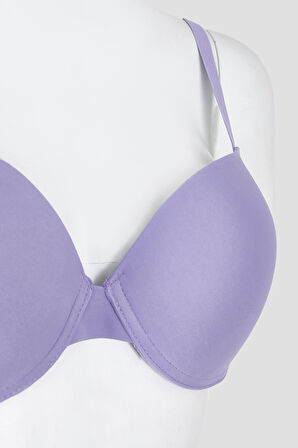 Lila Latina Hafif Destekli Sütyen