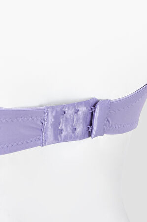 Lila Latina Destekli Straplez Sütyen