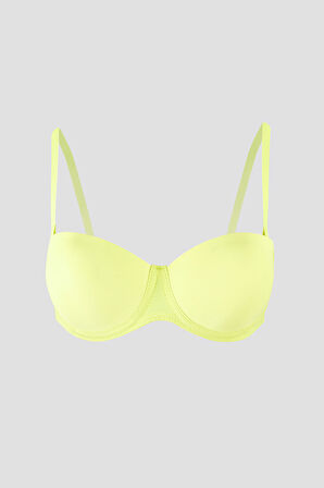 Sarı Latina Destekli Straplez Sütyen