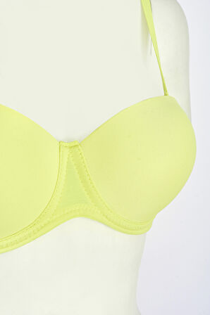 Sarı Latina Destekli Straplez Sütyen