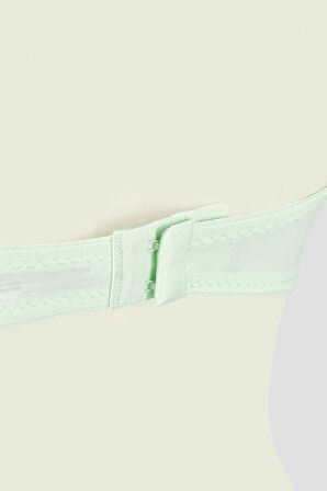 Mint Yeşili  Latina Destekli Straplez Sütyen