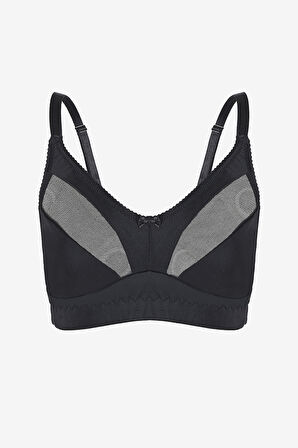 Siyah Rosa Minimizer Toparlayıcı Sütyen