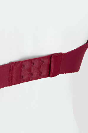 Bordo Sossa Lazer Kesim Sütyen