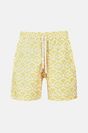 Sarı Arthus Mono Coral Erkek Deniz Şortu