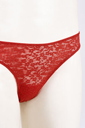 Kırmızı Nirvana V Slip Külot