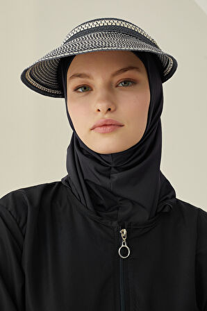Siyah Modern Tesettür Mayo