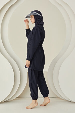 Lacivert Modern Tesettür Mayo