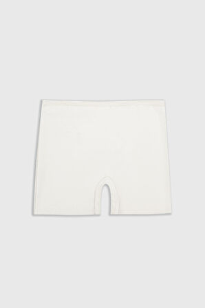 Ekru Lazer Kesim İz Yapmaz Short