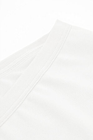 Ekru Lazer Kesim İz Yapmaz Short