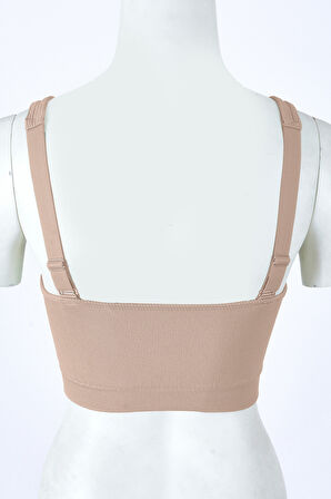 Vizon Halter Yaka Dikişsiz Sütyen