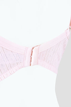Pembe Soft Cotton Kaplı Desteksiz Sütyen