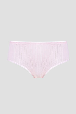 Pembe Cotton Yüksek Bel Külot