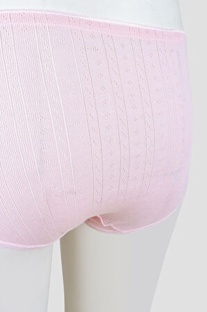 Pembe Cotton Yüksek Bel Külot