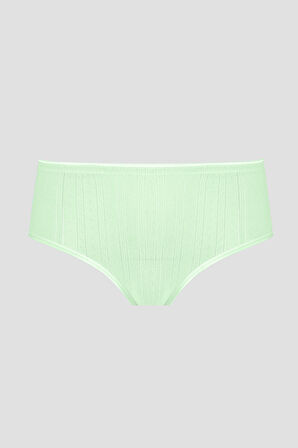 Yeşil Cotton Yüksek Bel Külot