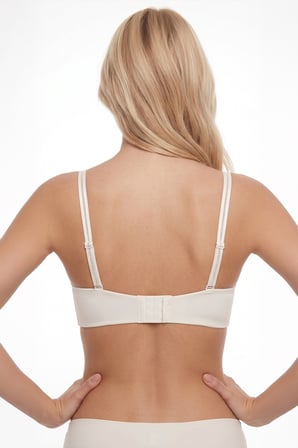 Ekru Soft Straplez Tek Sütyen