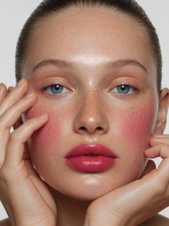 Allık Ruj Göz Farı Doğal Bitiş Liquid Nemlendirici Etkili Lip & Cheek Tint - Kırmızı