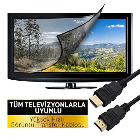 Polosmart PSH07 4K HDMI Kablo 60 Hz 1.5 Metre Siyah