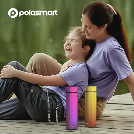 Polosmart PSH01 Dijital Göstergeli Termos 500 ML Yeşil