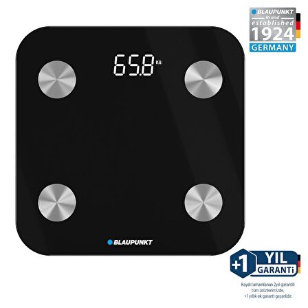 Blaupunkt SW500 Body Master Smart Bluetooth Tartı Baskül Siyah