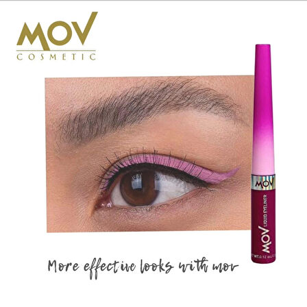 MOV Likit Eyeliner – Mor, 3,5 g | Suya ve Neme Dayanıklı